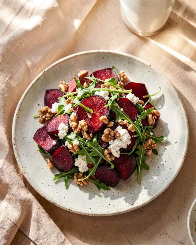 Roast Beetroot & Goat Cheese Salad