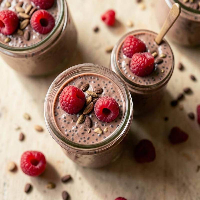Chocolate Chia Protein Pudding