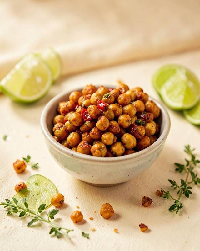 Chilli Lime Crispy Chickpeas