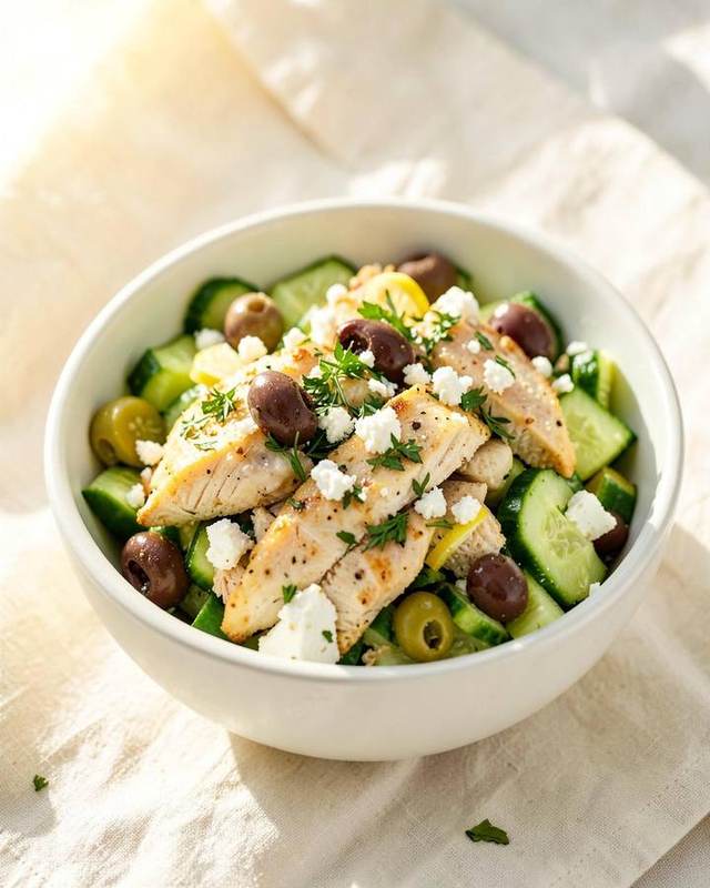 Greek Lemon Chicken Salad