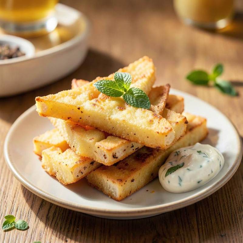 Halloumi Fries with Lemon Yoghurt