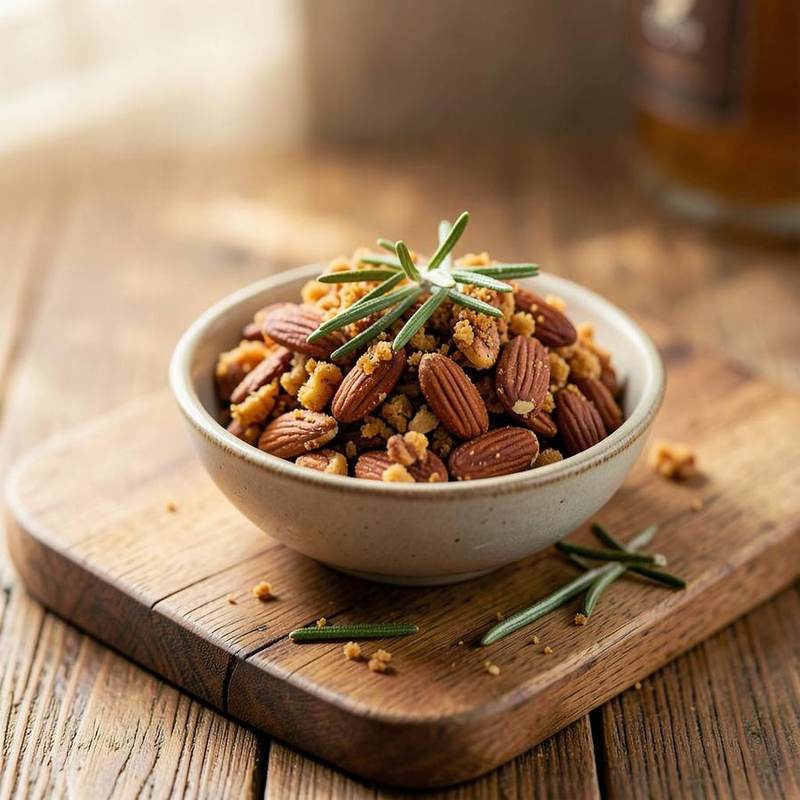Rosemary Maple Almonds