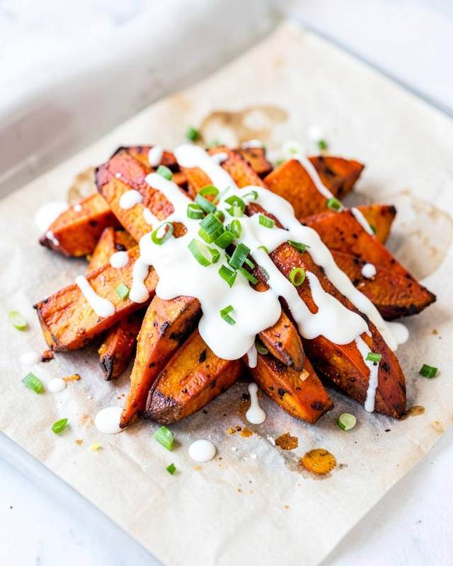 Loaded Sweet Potato Wedges