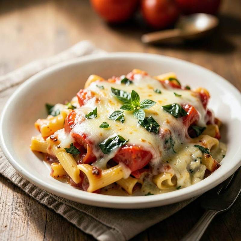 Tomato & Basil Pasta Bake