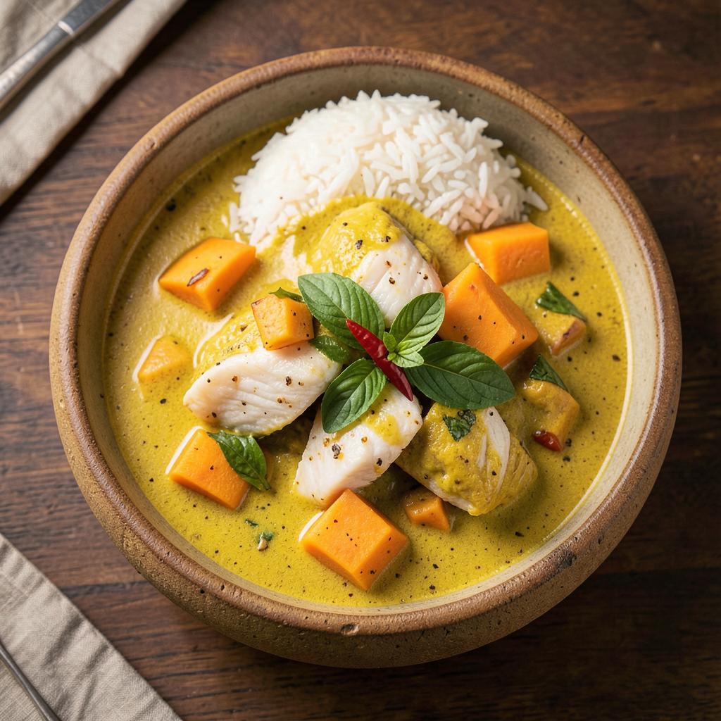Thai Yellow Curry Fish